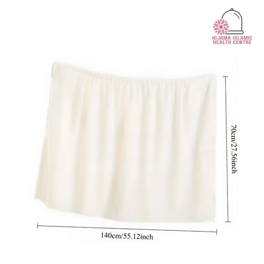 Salon Velcro Tie-Up Bathrobe - Cream Colour