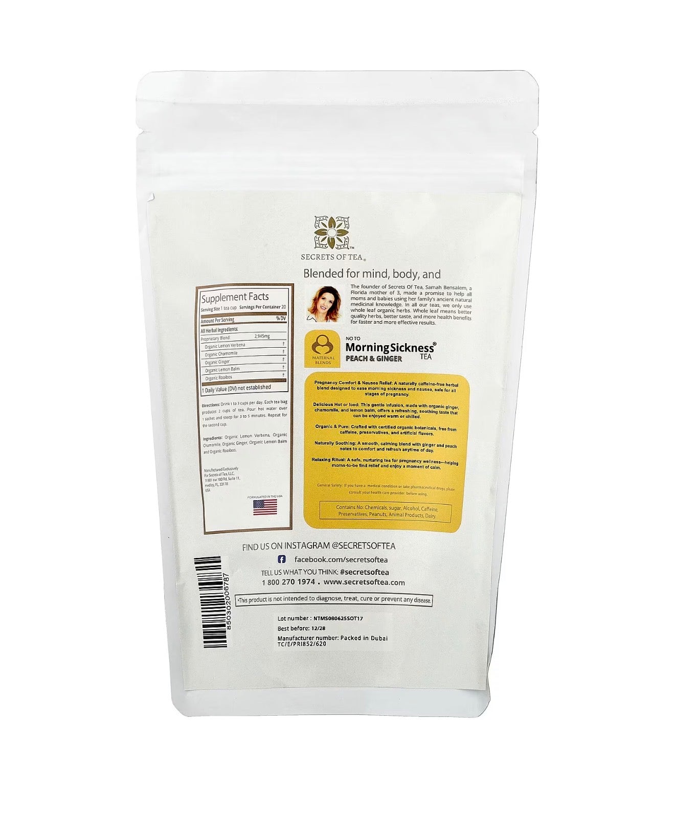 Secrets of Tea - Pregnancy & Nausea Tea - Organic