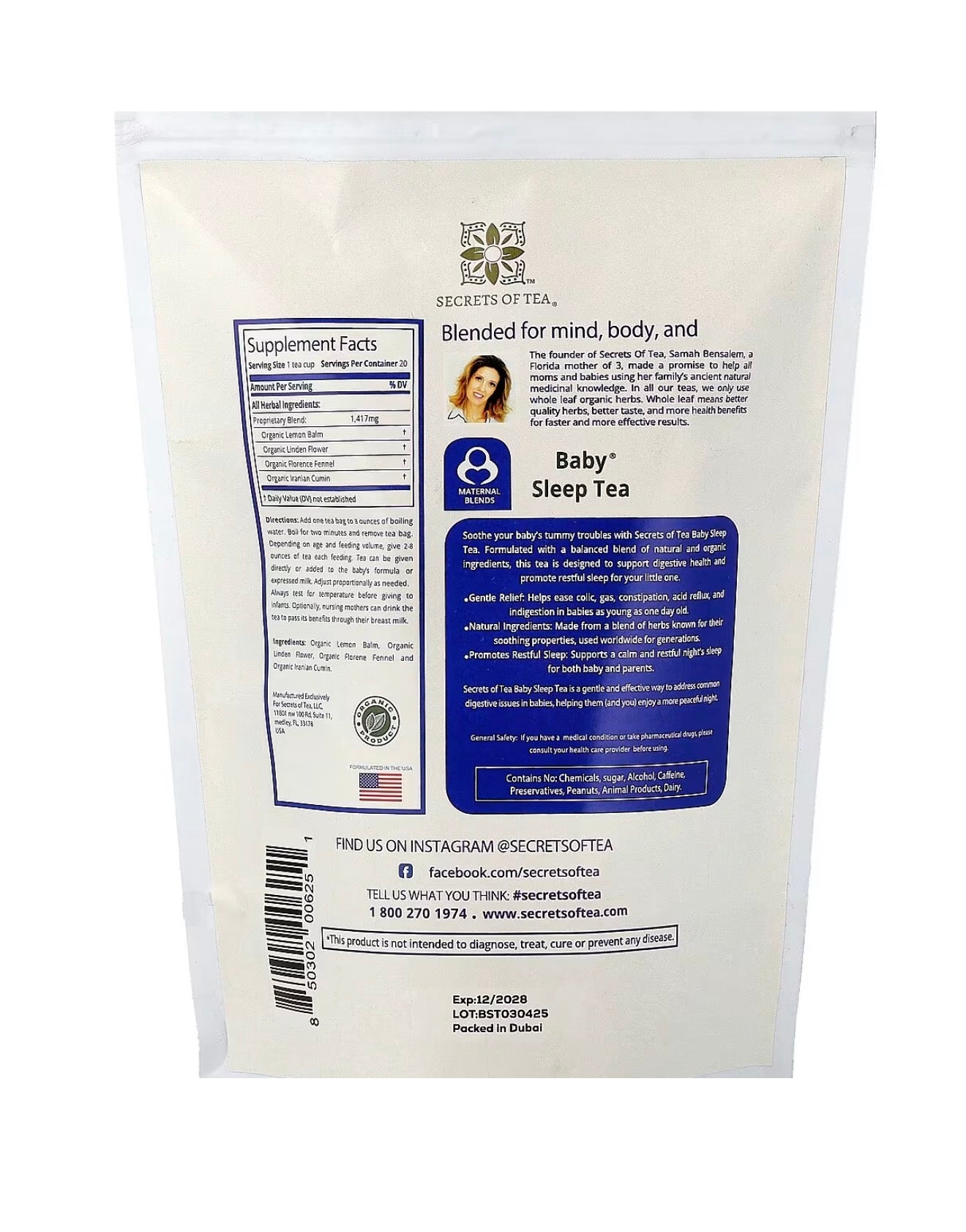 Secrets of Tea - Baby Sleep Tea - Organic
